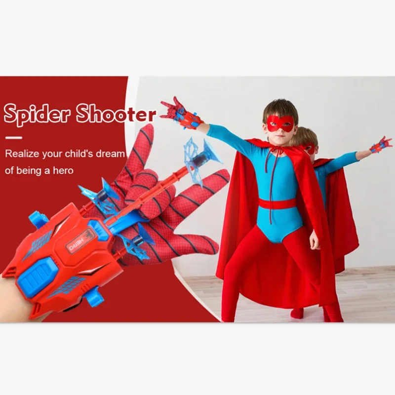 Аниме герой Человек-паук перчатка wyrzutтель Disney Spider шелковая присоска мягкая