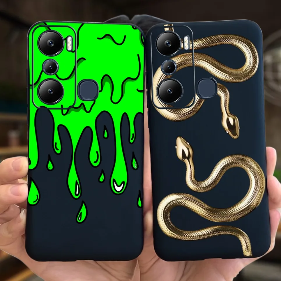 Чехол для Infinix Hot 20i 20s чехол X6826 X665C X665E с ночным видением мягкий из ТПУ Для 20 pro Hot20 Play