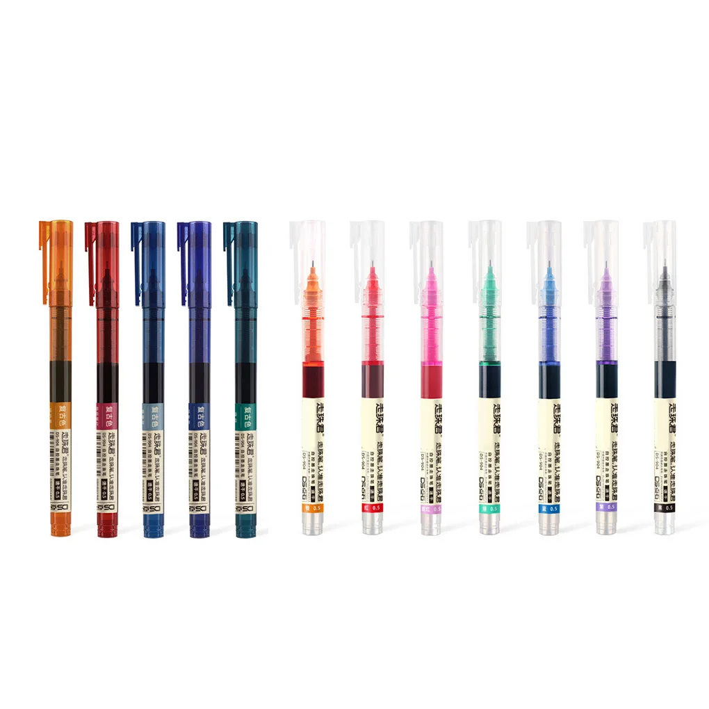 12 Pieces 0 5mm Rolling Ball Pens Mixed Color Quick-Drying I