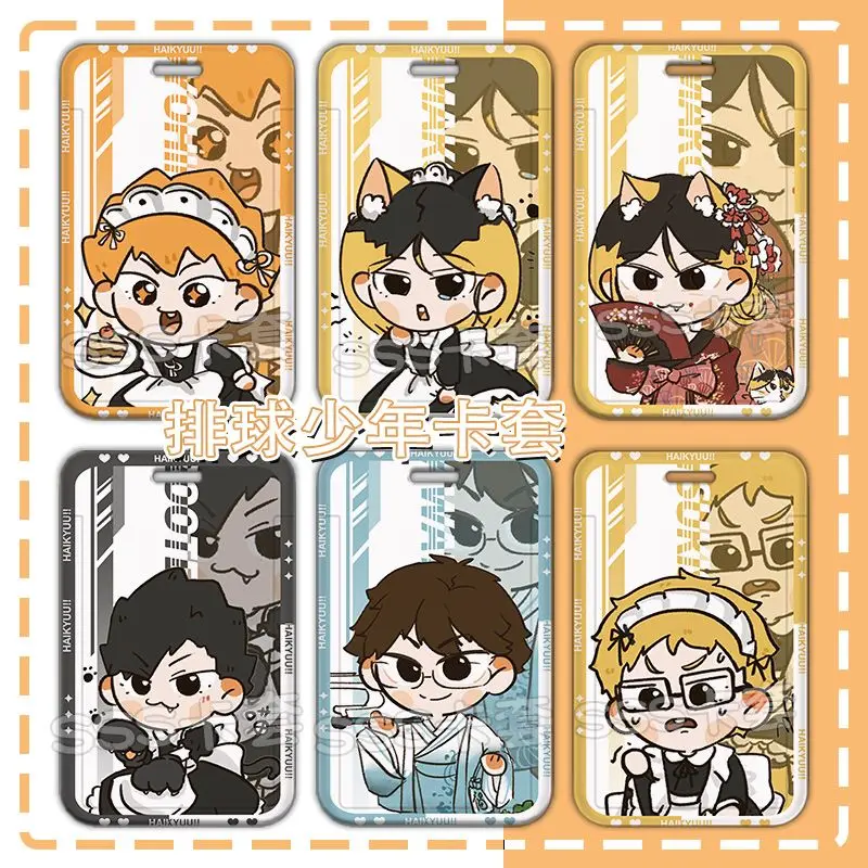 Anime Haikyuu!! Cute Volleyball Karasuno Nekoma Cartoon Hinata Shoyo  Kageyama Tobio Kei Tsukishima Toru Oikawa Daichi Sawamura Id Card With  Schoom Name Cosplay Props Gifts