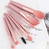 8 pcs mini soft makeup brushes set travel portable eye shadow foundation powder eyelash lip concealer blush make up brush set