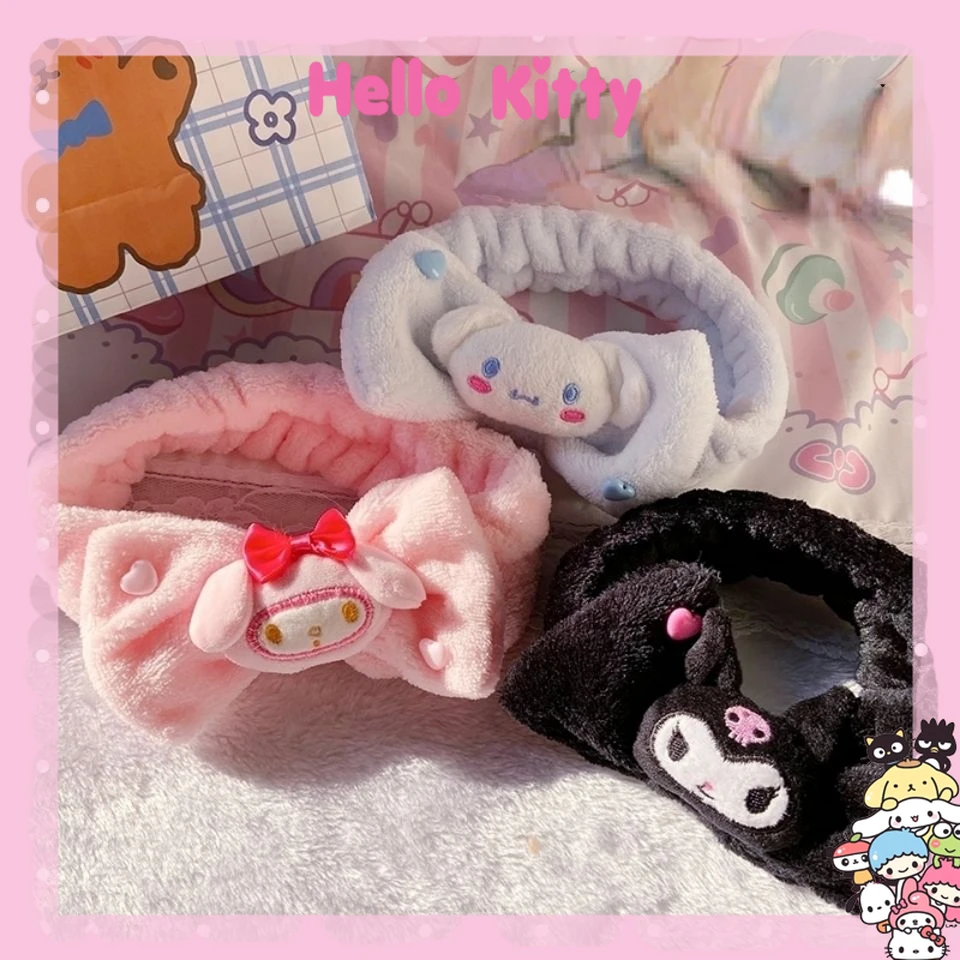 

Kuromi Melody Cinnamoroll Hair Band Female Face Wash Makeup Headband Headband Cute Hair Band Home