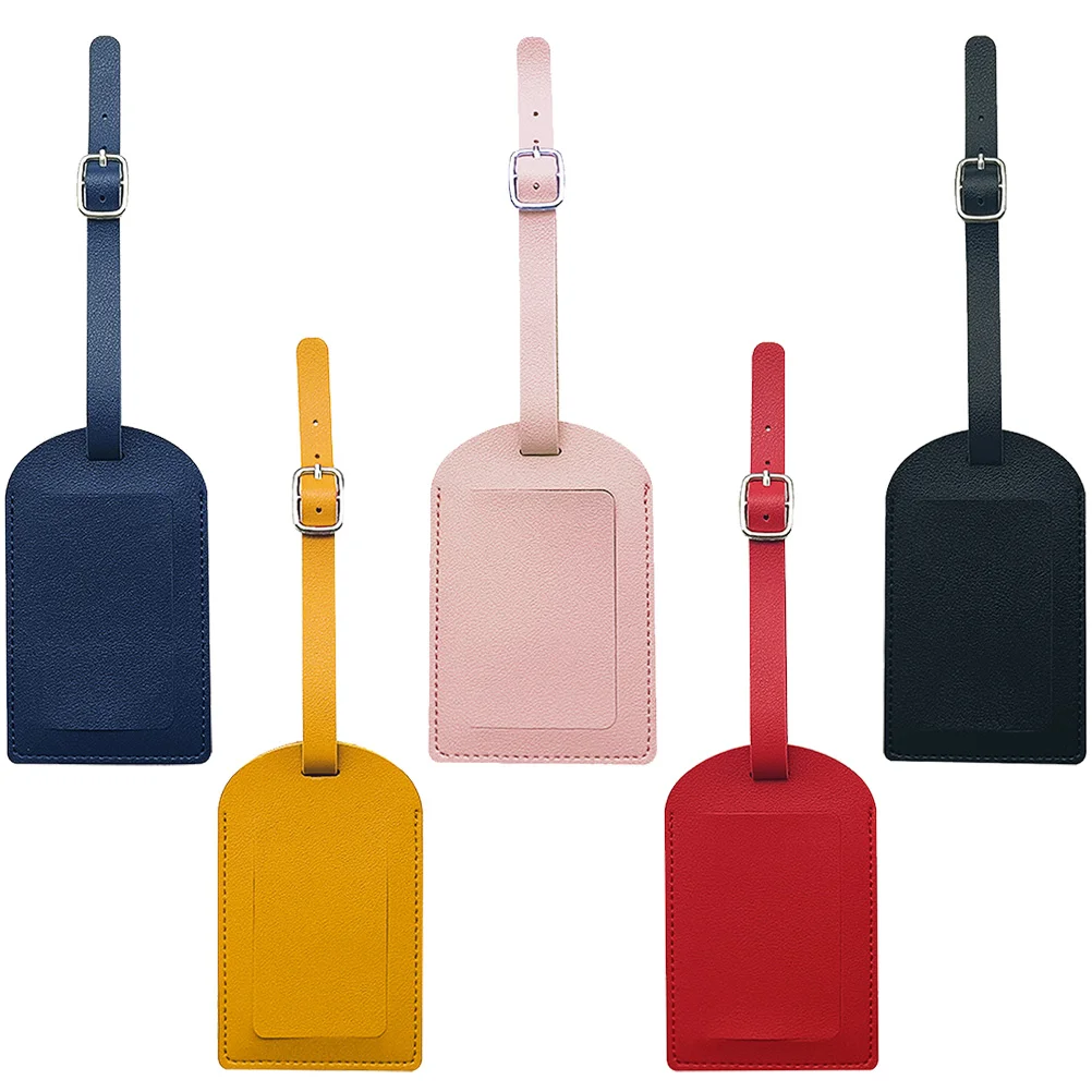 

Boarding Pass Lightweight Luggage Tags Pu Suitcase Identify Name Travel Lanyard Design