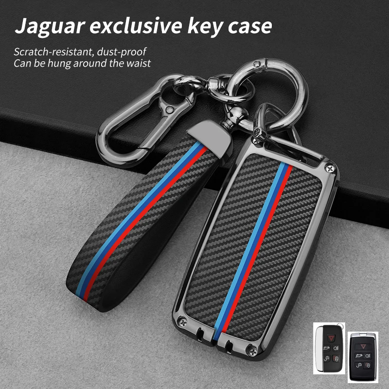 

Car Key Case Cover Shell for Jaguar XE E-PACE XF XJ XJL C-X16 XKR XK Fit to Land Rover Range Rover Evoque Discovery Sport Velar