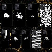 undertale annoying dog phone case for iphone 11 12 mini 13 pro xs max x 8 7 6s plus 5 se xr shell