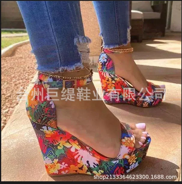 

Sexy Girl Summer Design Party Women Shoes High Heels Buckle Ankle Strap Sandals Women Flower Open Toe Sandals