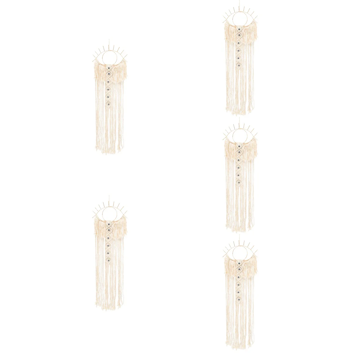 

5pcs Macrame Catcher Dreamcatcher Wall Hanging Woven Catcher Ornament
