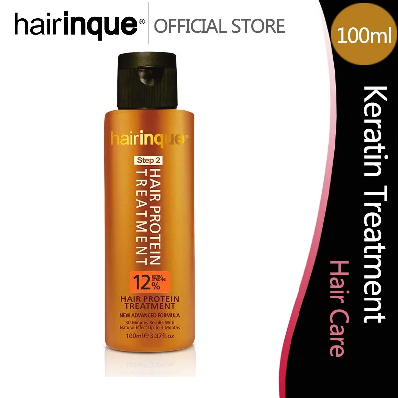 

Hairinque, 12% Кератиновое лечение волос, восстановление волос, уход за гладкими волосами (100 мл)