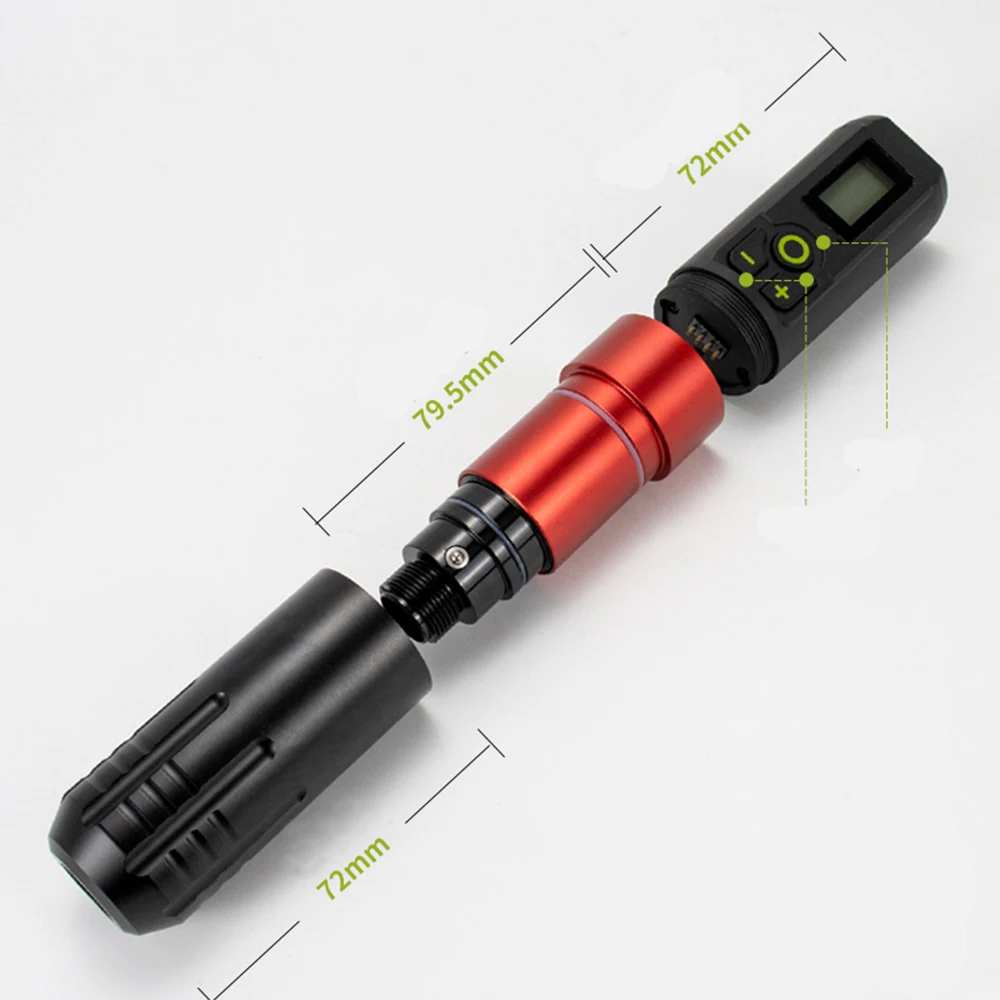 1pc 2000mAh батарея беспроводная татуировка ручка светодиодный экран ручки RCA машина