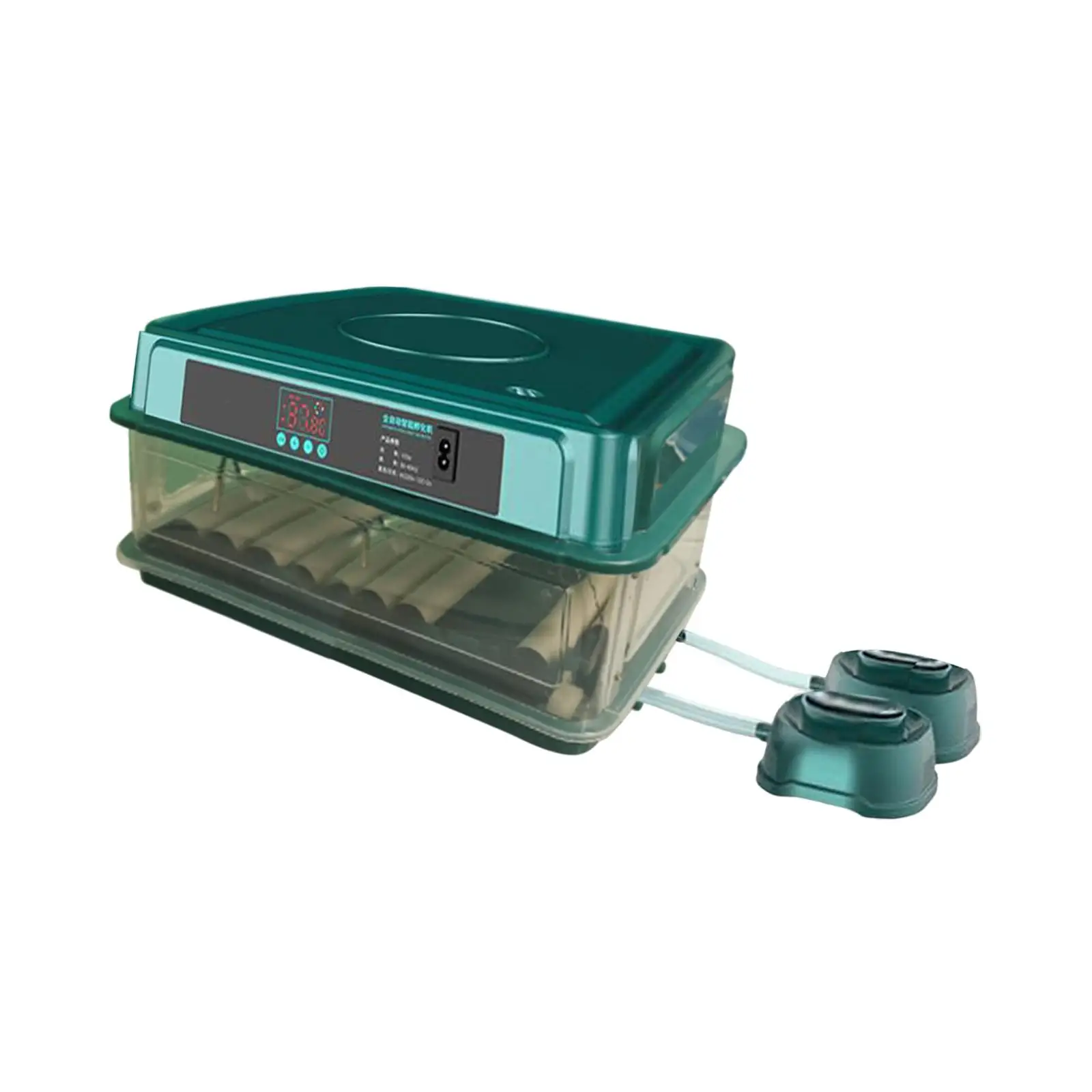 

Digital Egg Incubator Poultry Brooder Desk Hold 64 Eggs Automatic Poultry Hatcher Hatching Machine Egg Turner for Quail Chicken
