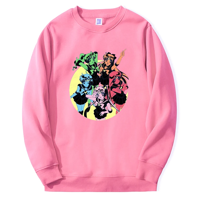 

Sailor Moon Hoodie Men Women Anime Girl Graphic Sweatshirt Fashion Hip Hop Fashion Anime Girl Sudaderas Harajuku Kawaii Hoody