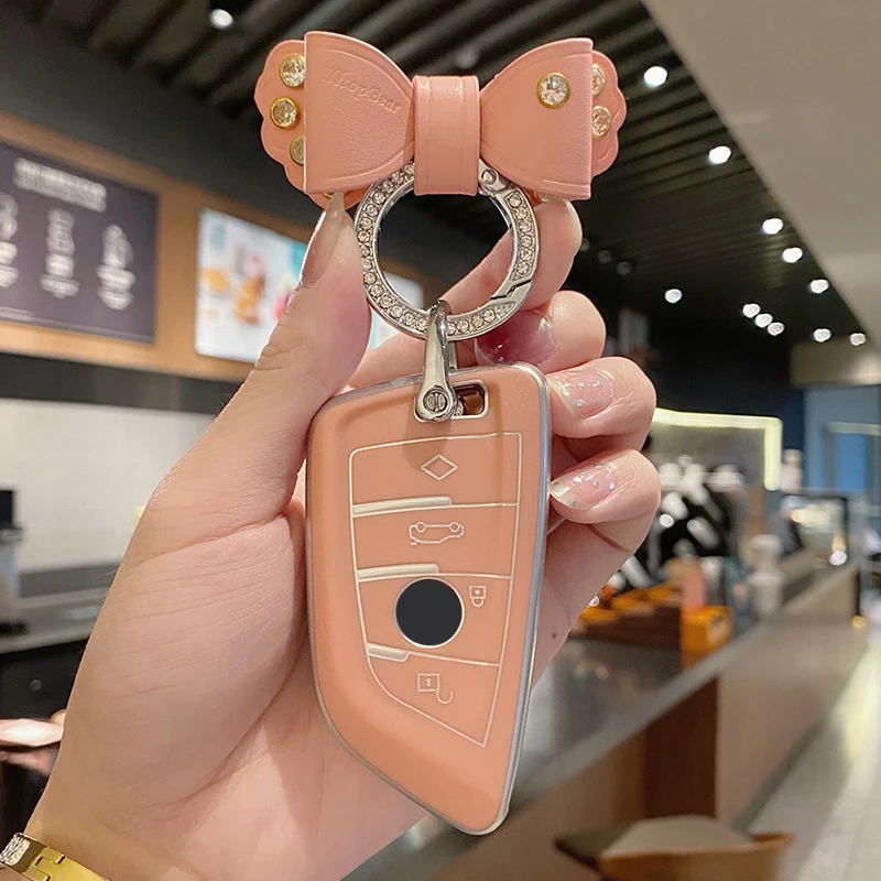 

Tpu Car Key Case Cover Shell Keychain for BMW X1 X3 X4 X5 F15 X6 F16 G30 7 Series G11 F48 F39 520 525 F30 118i 218i 320i Auto