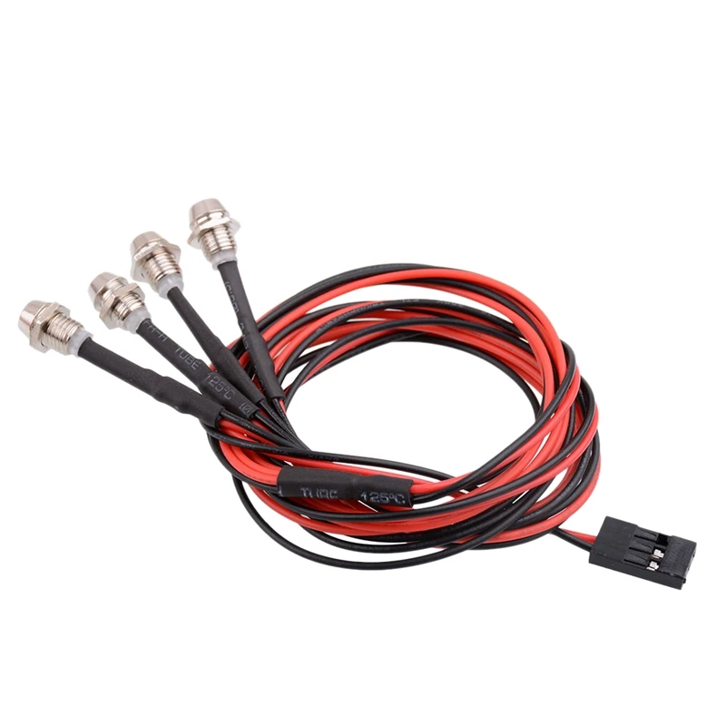 

3mm Model Car Headlights 2 LED Lights for Model Drift Remote Control Car RC Accessories