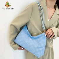 women bags 2022 new leather single shoulder bag large capacity underarm bag color dumpling bags lattice handbags tote beach bag