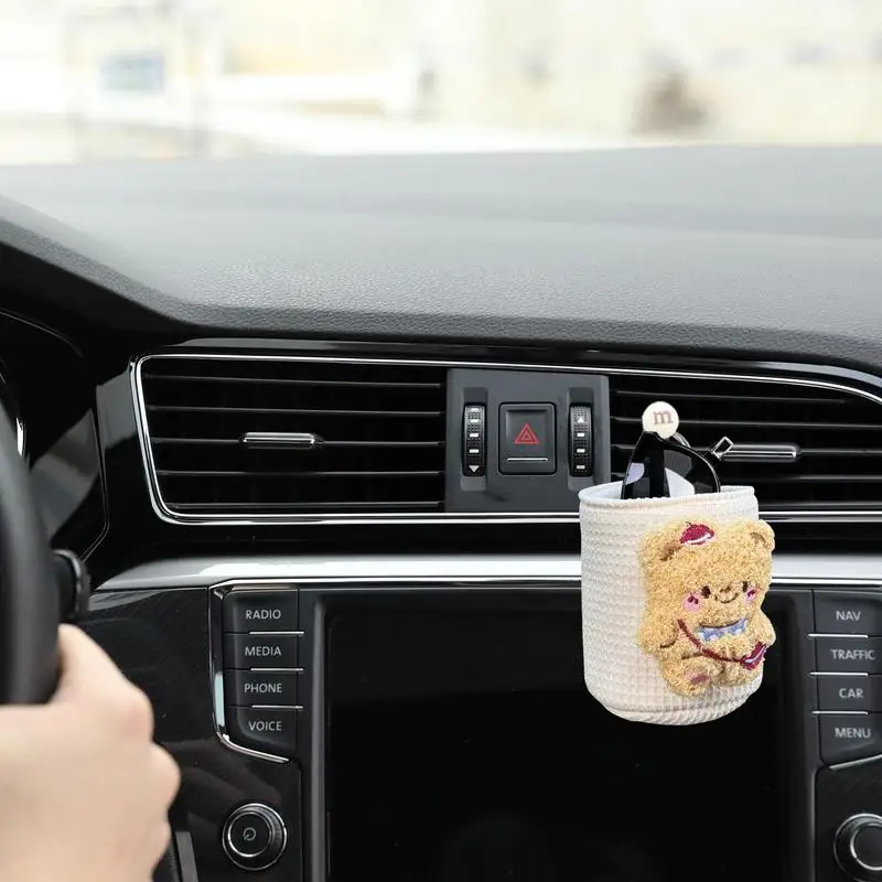 이wana torba do przechowywania wentylacji samochodowej Zawieszana z uroczymi zwierzętami Automatyczny uchwyt na telefon komórkowy Etui Samochodowy