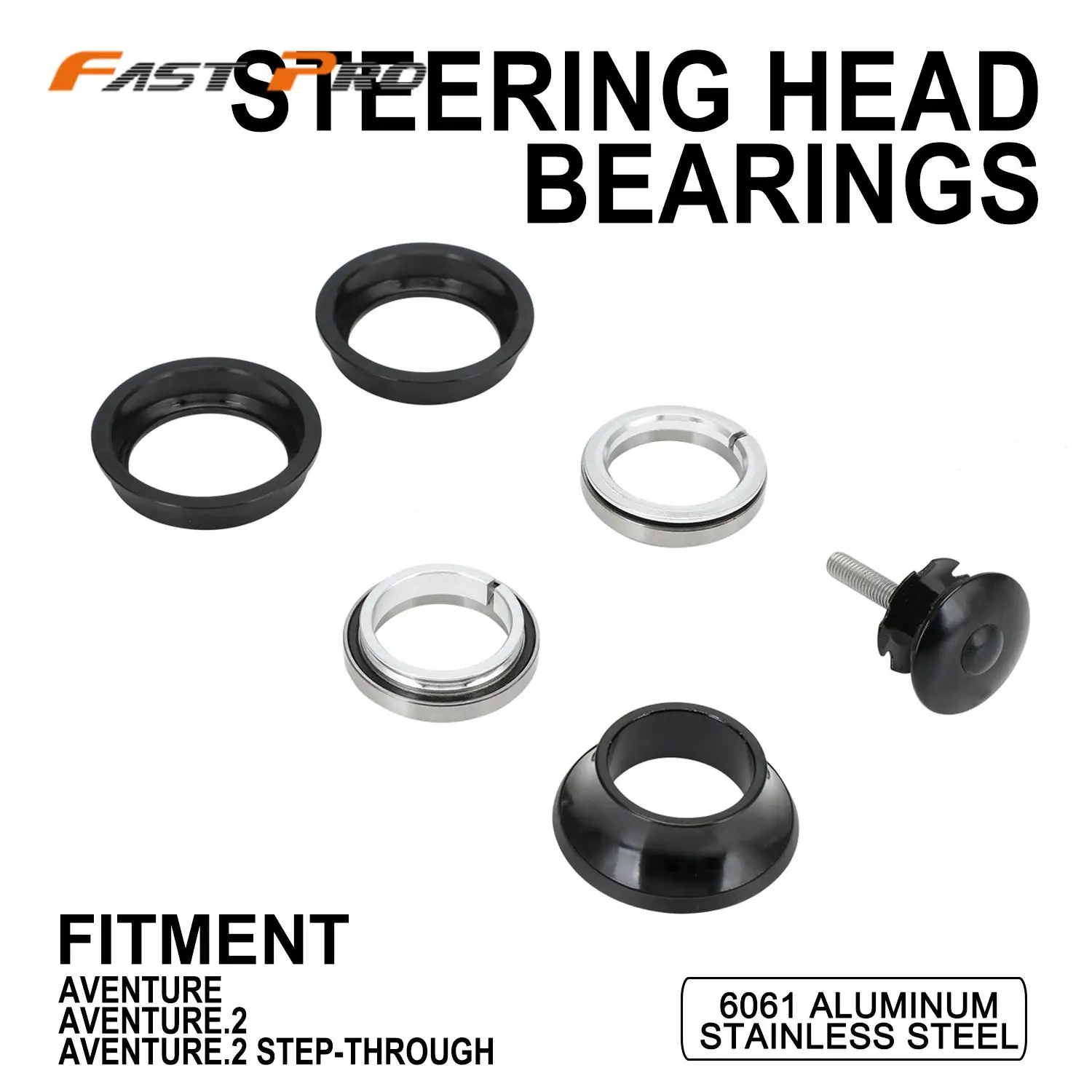

Motorcycle Parts Steering Head Bearings Aluminum Stainless Steel For AVENTURE AVENTURE.2 AVENTURE.2 STEP-THROUGH Motorcoss
