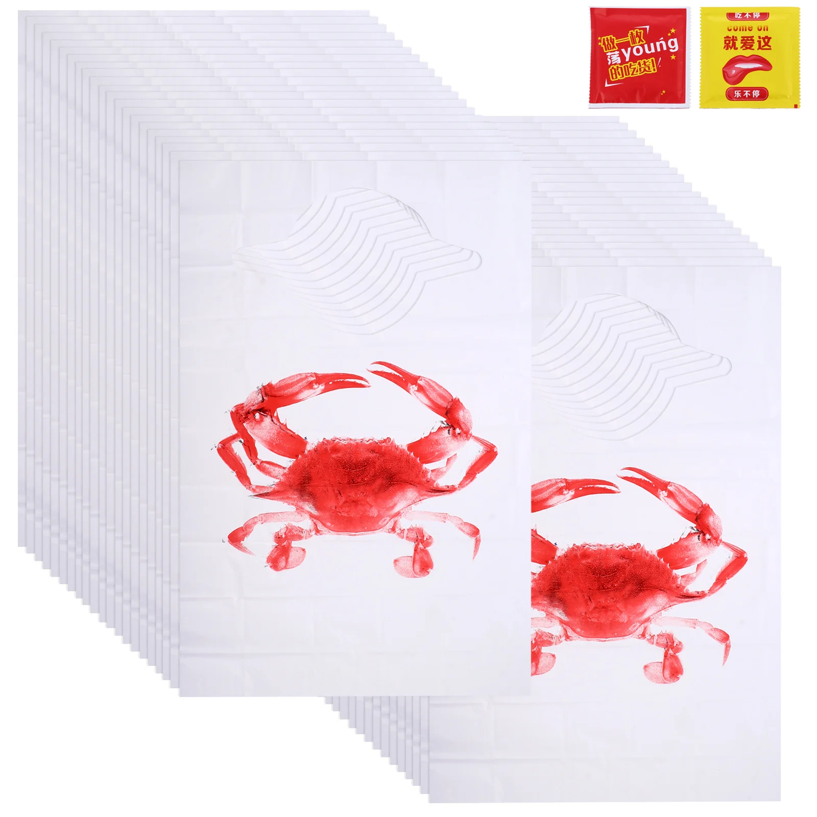 

Disposable Apron Bib for Restaurant Waterproof Hot Pot Bibs Aprons BBQ Portable Plastic Anti-oil Grilling