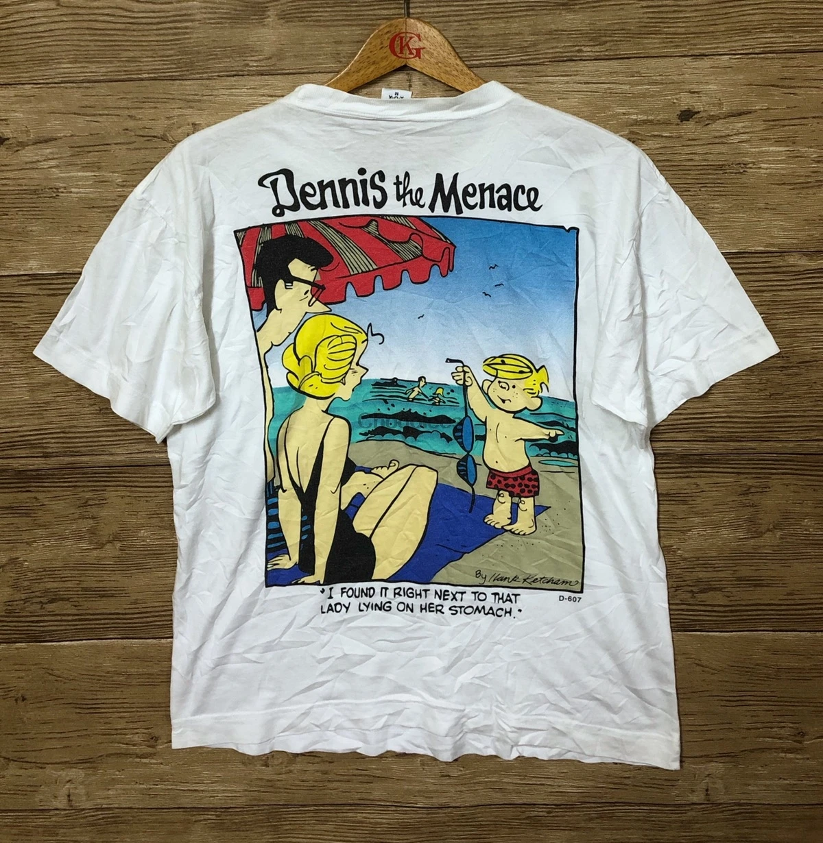 Футболка из винтажного фильма с изображением Денниса опасности м дома астерикса