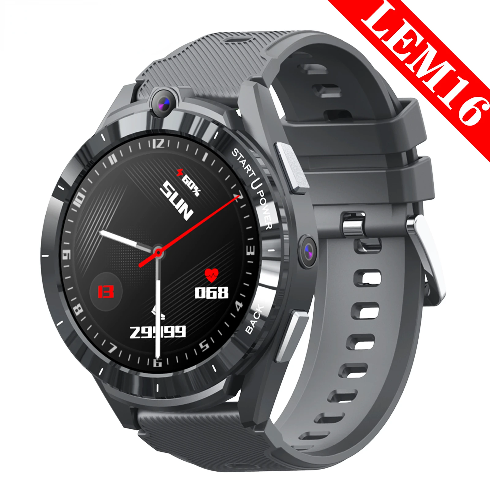 

LEM16 Smart watch Men 8 core 6G 128G Smartwatch 2022 Android 11 GPS SIM Card WiFi 8MP Camera 900mAh 1.6 Inch 400*400 pixel Sale