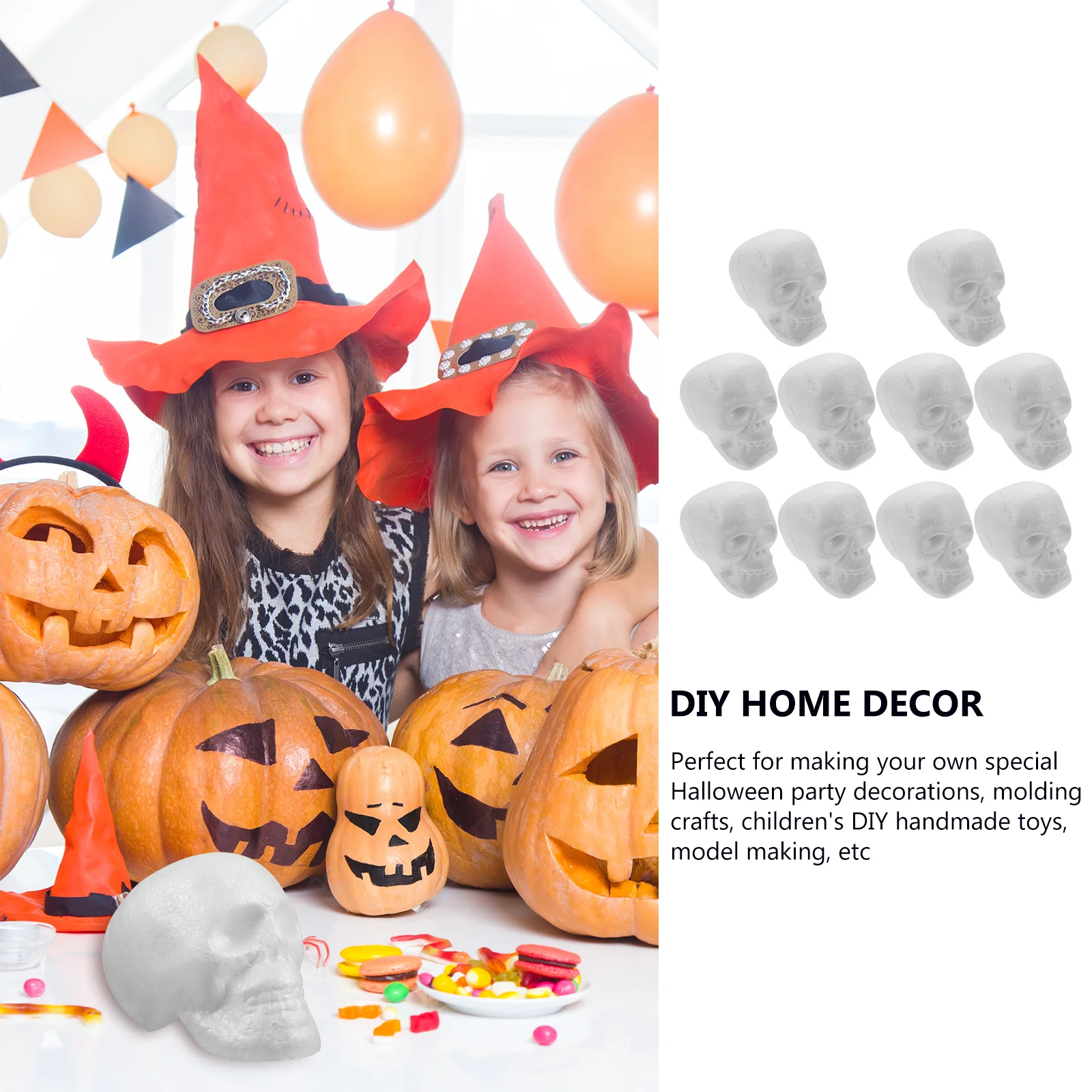 10 шт. модель граффити белый эмбрион голова призрака детские украшения гримаса