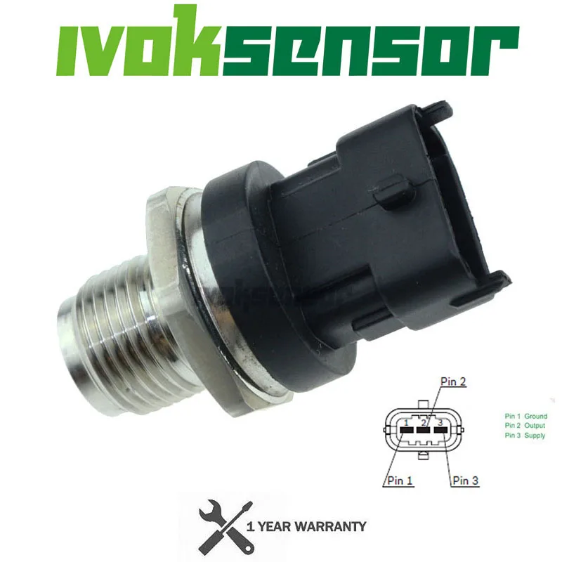 

1800 Bar Fuel Rail Pressure Sensor Common Injection Regulator For HYUNDAI IX20 IX35 JC LM EL ELH 1.6 1.7 3.0 CRDI 31401-4A400