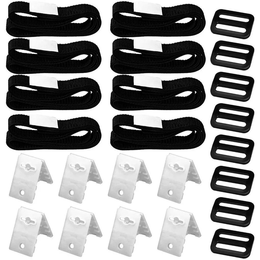 

24pcs set Pool Reel Straps Solar Cover Strapping Kit Universal Swimming Pool Reel Attachment Tools with Cord Plate
