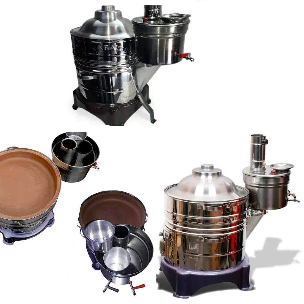 للبيع صنبور مزدوج Samovar إبريق الشاي متعدد الأغراض خزفي تاندوري ورقة عموم شواء التمتع نزهة السفر كباب Gözleme ماكينة إعداد الشاي