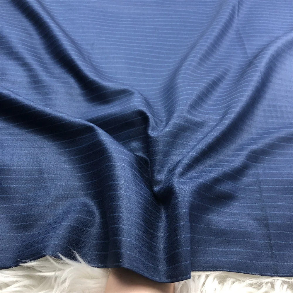 Дешевая мягкая синяя нигерийская одежда 5 ярдов мужской тканевый костюм