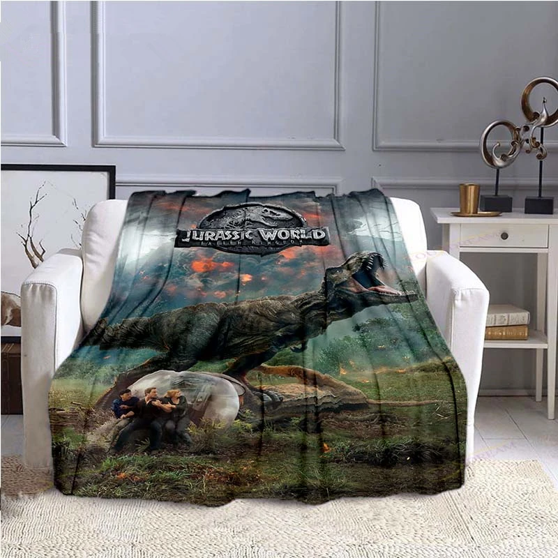 

Мягкое одеяло динозавра парка Юрского периода, Фланелевое покрывало с сублимационным рисунком, постельное белье, диван, украшение для спальни, подарки для подростков и взрослых
