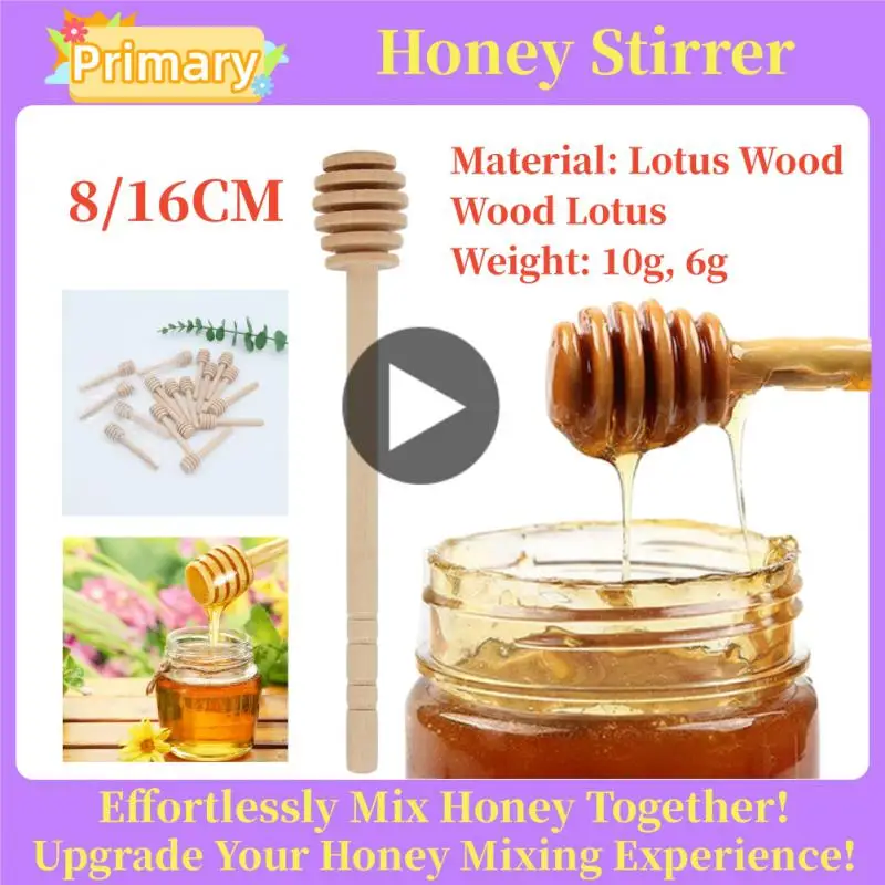 

Деревянная мини-ложка для меда, 8/16 см