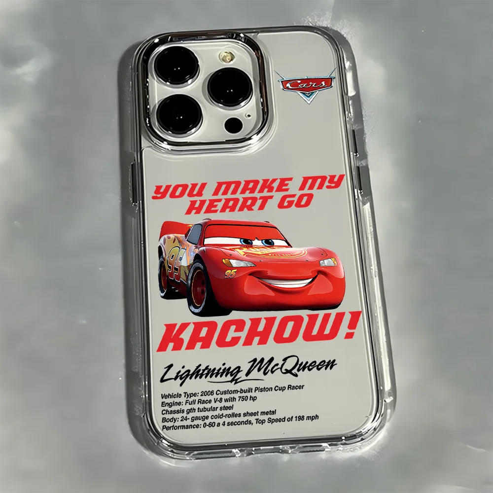 Фото Чехол для телефона Cars L-Lightning M-McQueen для Samsung Galaxy S25 S24 S23 S22 S21 S20 Note20 FE Ultra Edge Plus 4G 5G, прозрачный №2