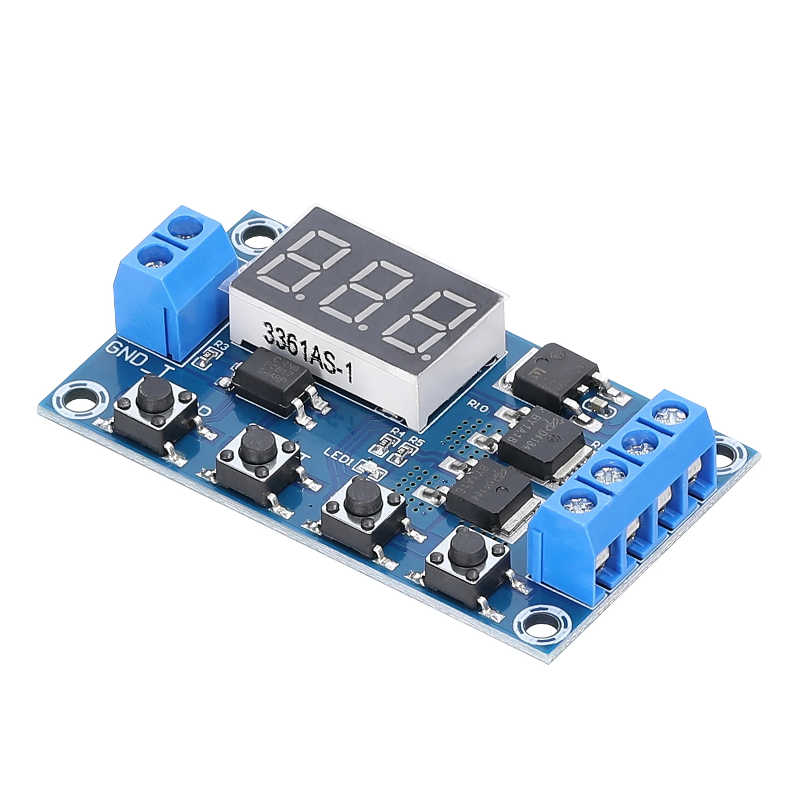

DC 5-36V Dual MOS LED Digital Time Delay Relay Trigger Cycle Timer Delay Switch Circuit Board Timing Control Module DIY