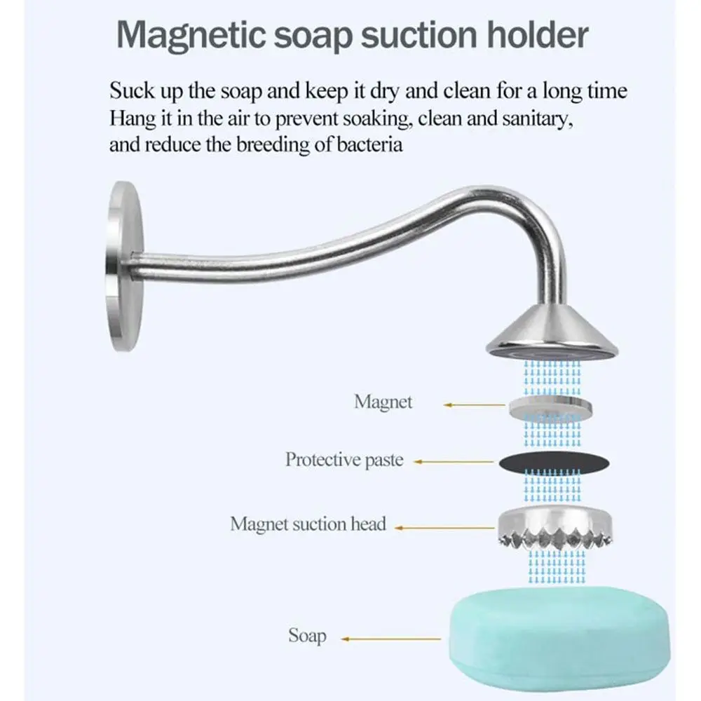 Полки для ванной сушилка мыла из нержавеющей стали магнитный держатель