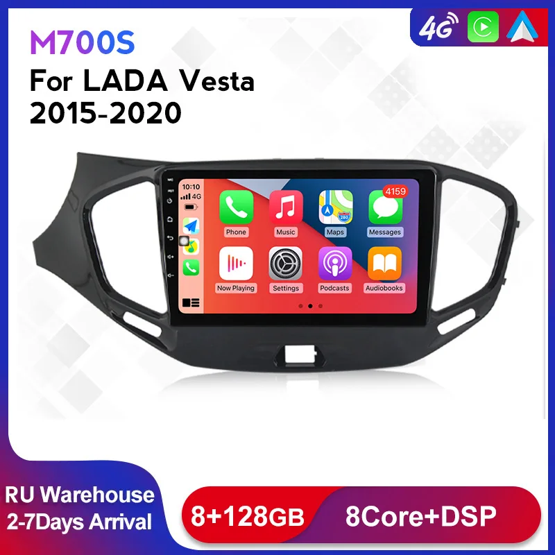 

IPS DSP Android11 2Din Car Radio For LADA Vesta Cross Sport 2015-2019 Multimedia Video Player GPS Navigation Carplay+Auto 4G Lte