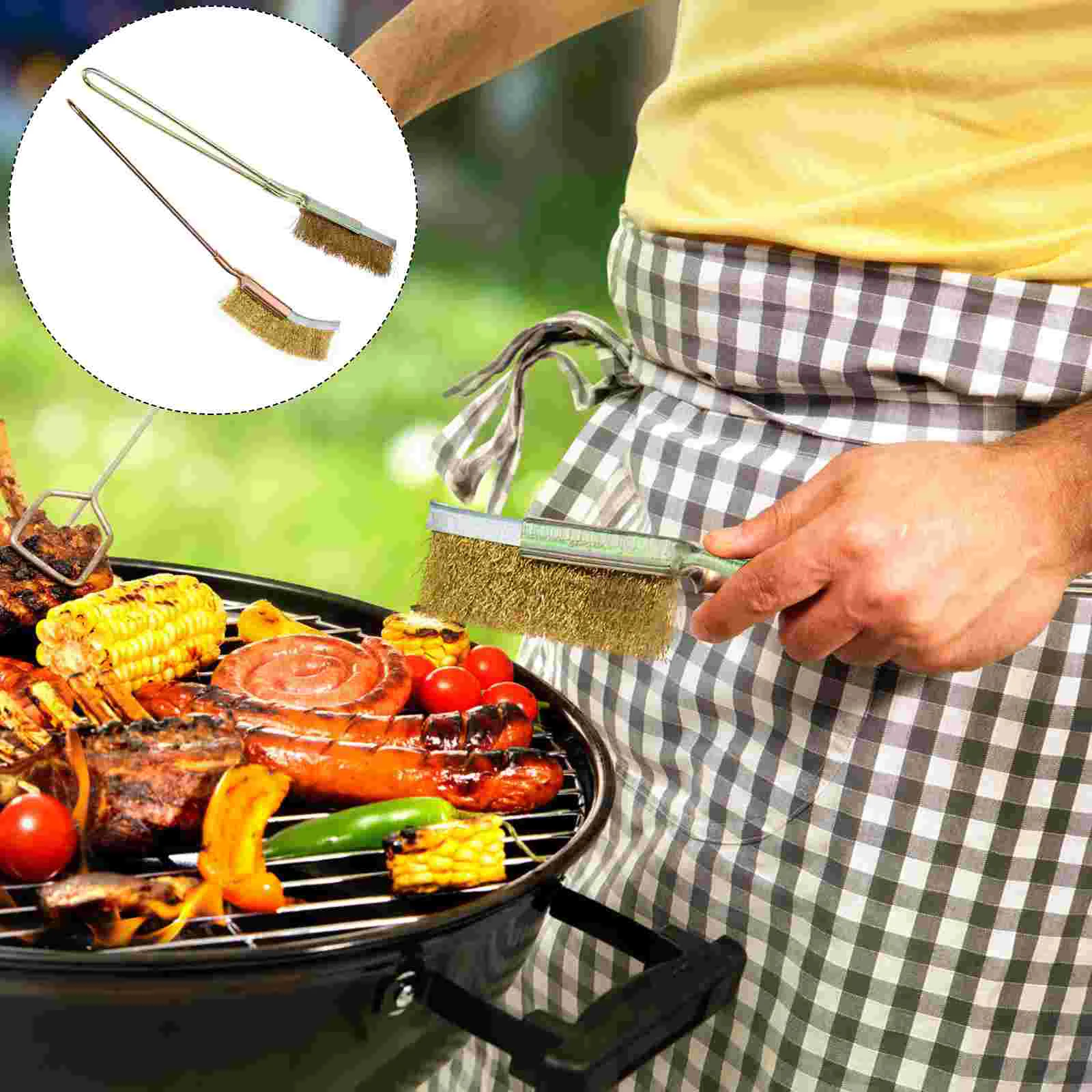 

Brush Grill Wire Scraper Barbecue Brushesbbq Free Cleaning Metal Copper Cup Pot Scrubbing Scratchdrill Griddle Cleaner Scrubber