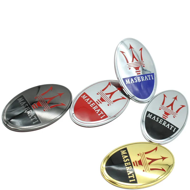 

Car Front Hood Stickers Emblem Badge Decals For Maserati Quattroporte Levante Ghibli Gran Turismo Cabrio Logo Auto Accessories
