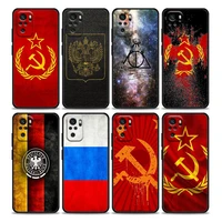 russia empire flag coat of arms phone case for redmi 10 9 9a 9c 9i k20 k30 k40 plus note 10 11 pro soft silicone
