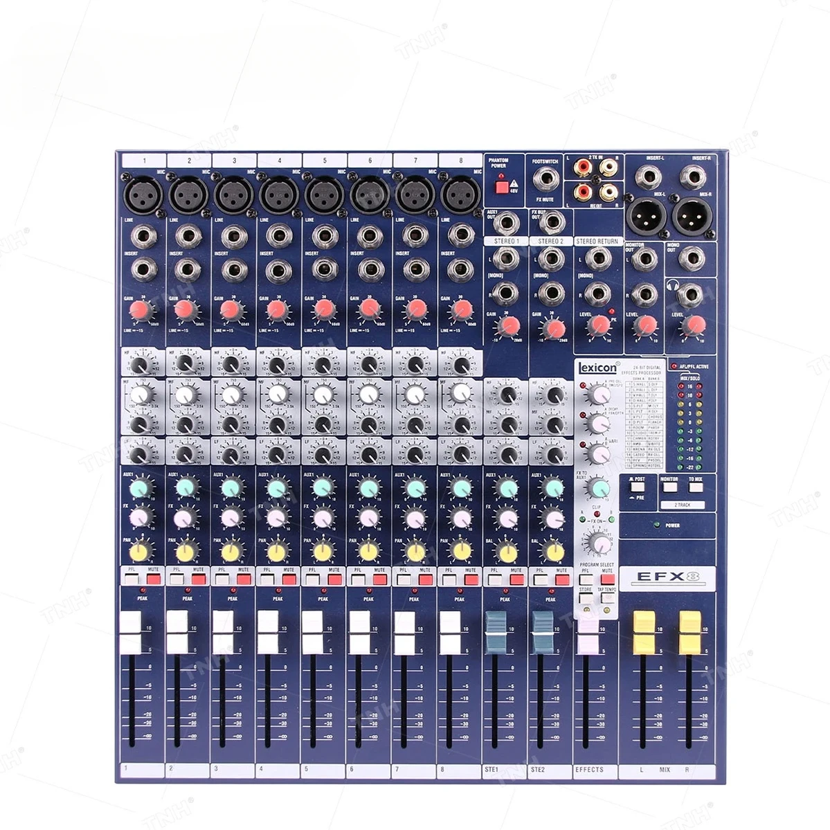 EFX8 8-канальный высококачественный аудиомикшер с усилителем микрофона эффекты DSP