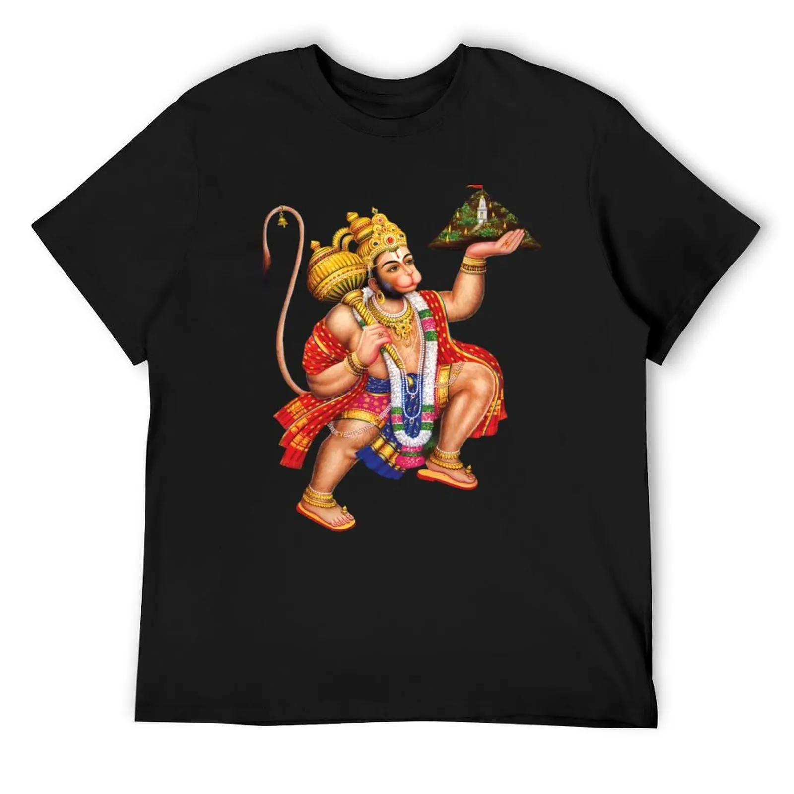 Футболка Lord Hanuman Caring a Mountain футболка большого размера кавайная одежда топы для