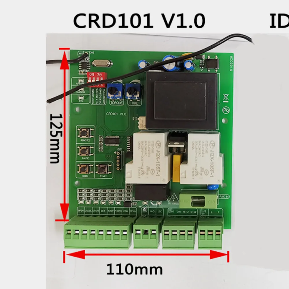 Wide Use Sliding Gate Opener Motor Control Unit PCB Controller Circuit Board Electronic Card Plate AC Card Universal Version images - 6