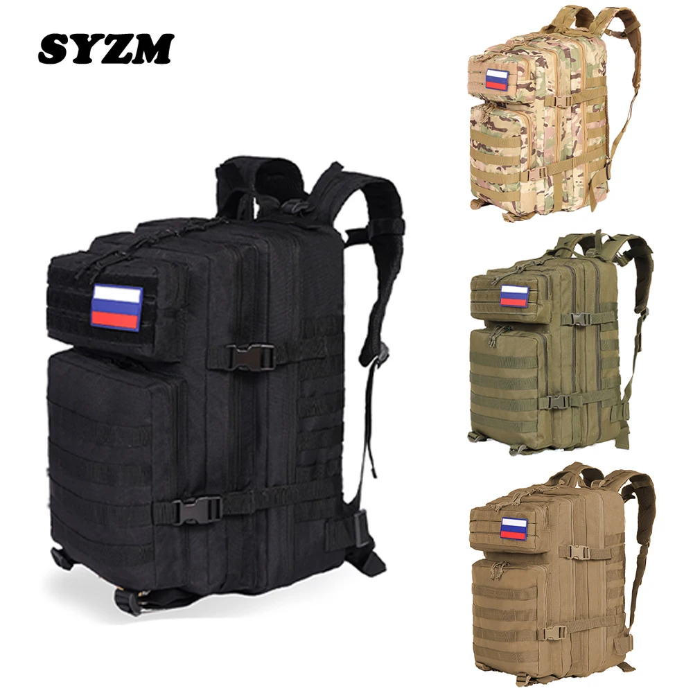 SYZM  50L or 30L Military Tactical Backpack Army Bag Hunting MOLLE Backpack For Men Outdoor Hiking Rucksack Fishing Bags