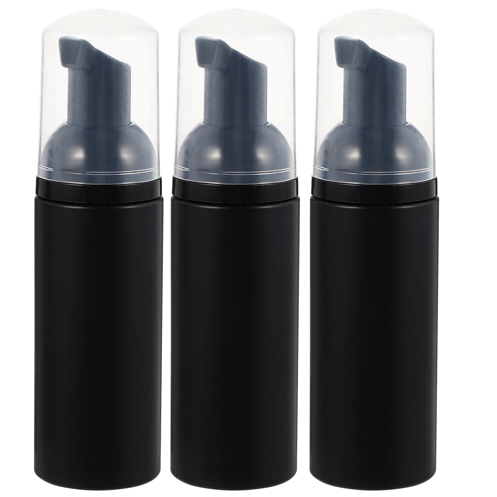 

3 Pcs Bubble Bottle Shampoo Bottles Foaming Travel Dispenser Clear Lash Mascara Mousse Mini Plastic Pump Soap Black