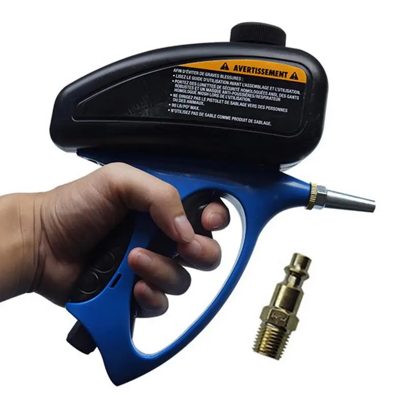 

Antirust Air Compressed Glass Tombstone Sandblasting Machine With Small Nozzle Handheld Pneumatic Sand Blasting