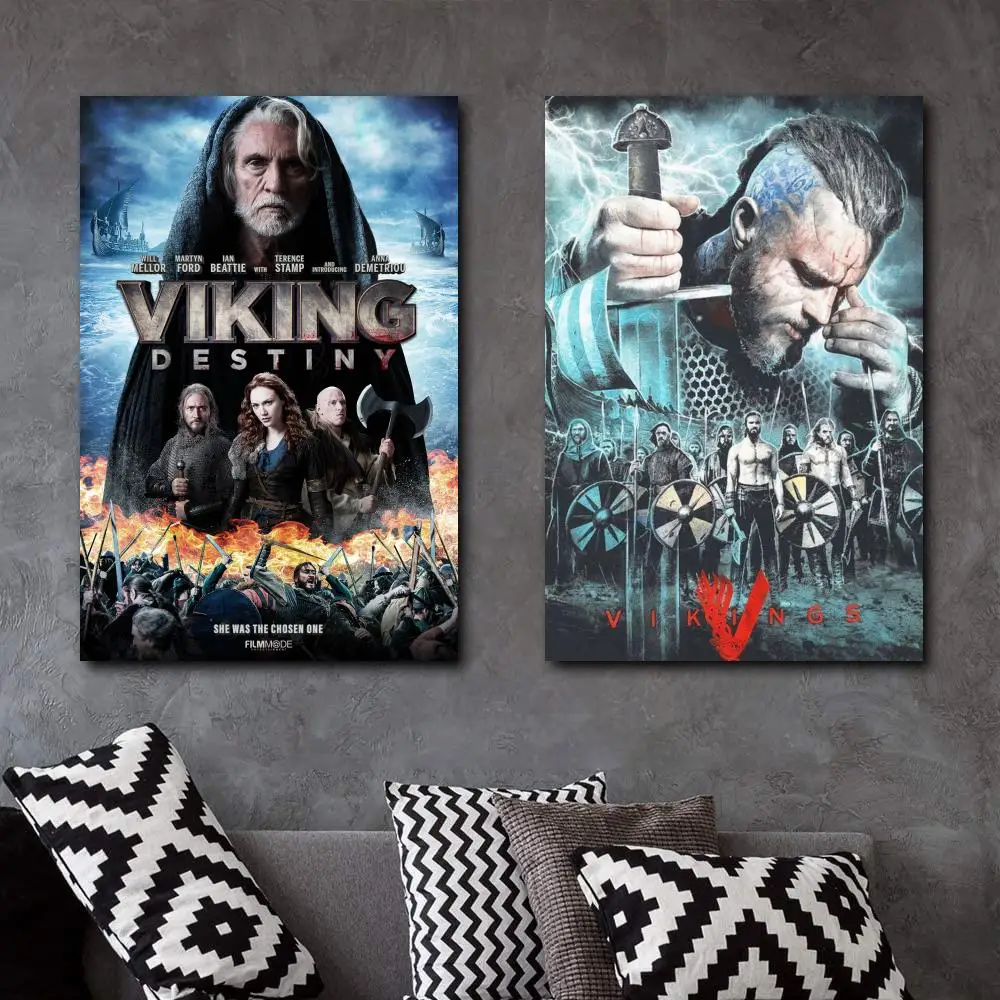 

Vikings Blood Cool Wall Decor Art Print Poster Canvas Art Poster and Wall Art Picture Print Modern Family bedroom Decor Posters