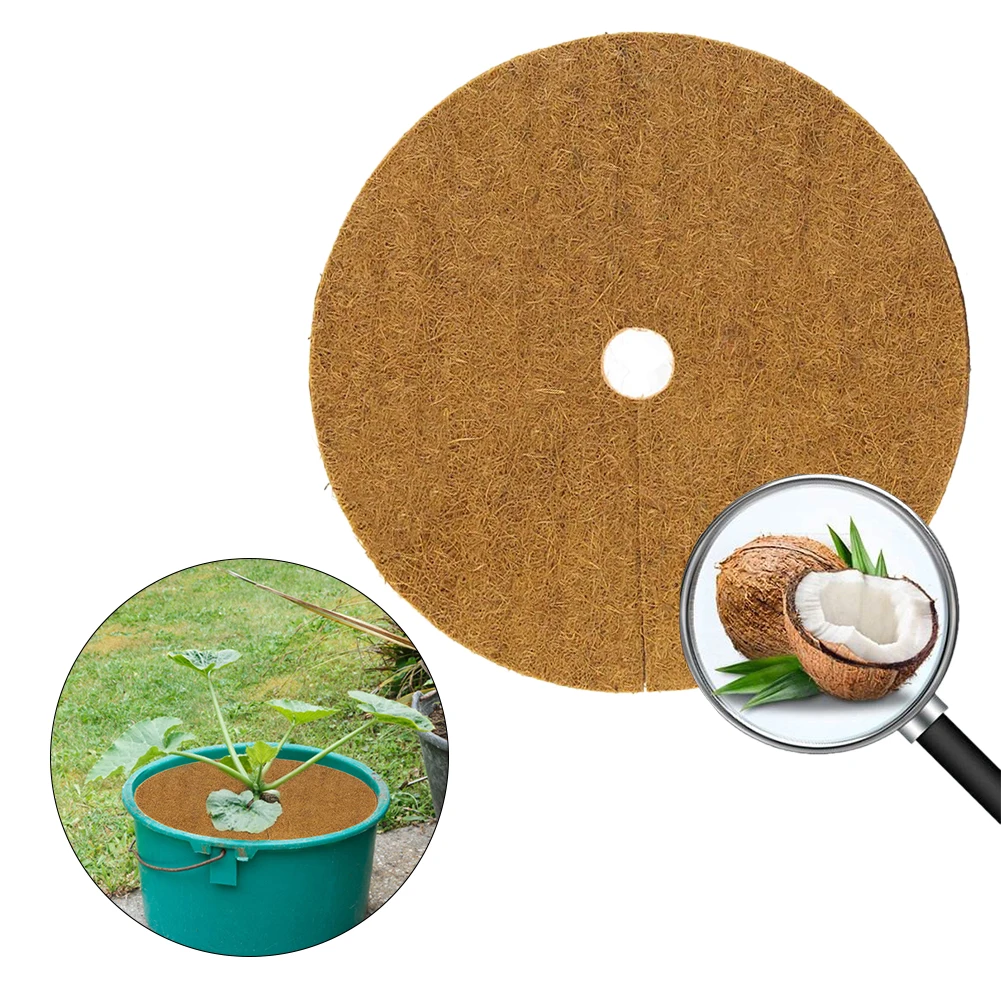 

Coconut Mulch Cover Mulch Disc Plant Cover Coir Mat For Gardening Mulch Disks Frost Protect Cold Protect Winter Mulching Coco
