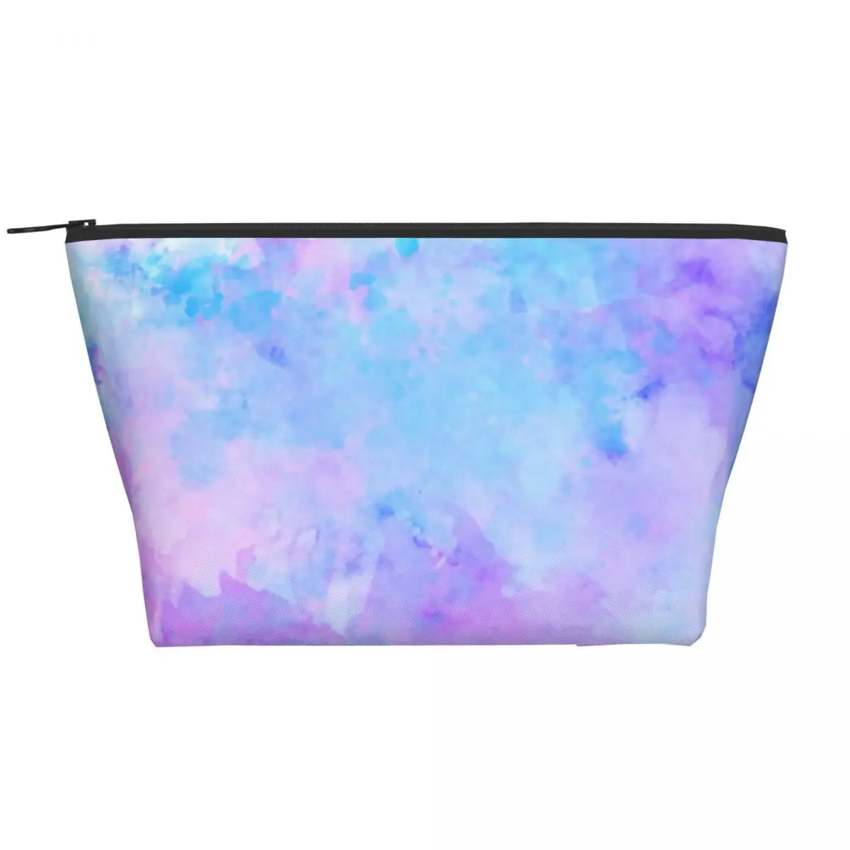 

Органайзеры для хранения на молнии с фиолетовым абстрактным принтом, брызги акварели для девушек, косметичка, многоцелевые зеркальные сумк...