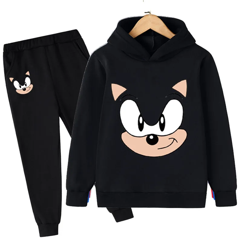

Sonic Hoodies Pants 2Pcs Set Baby Girls Clothing Sets Autumn Toddler Girls Clothes Kids Children Clothing 4 to 14 Year Suit