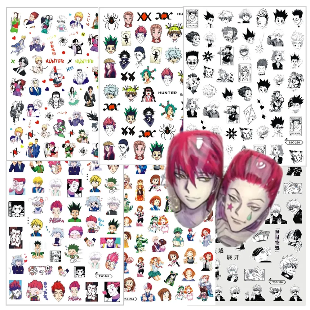 最新ハンターハンター 3d ネイルアートステッカーデカールネイルシルダー chiikaopancusg TSC-290