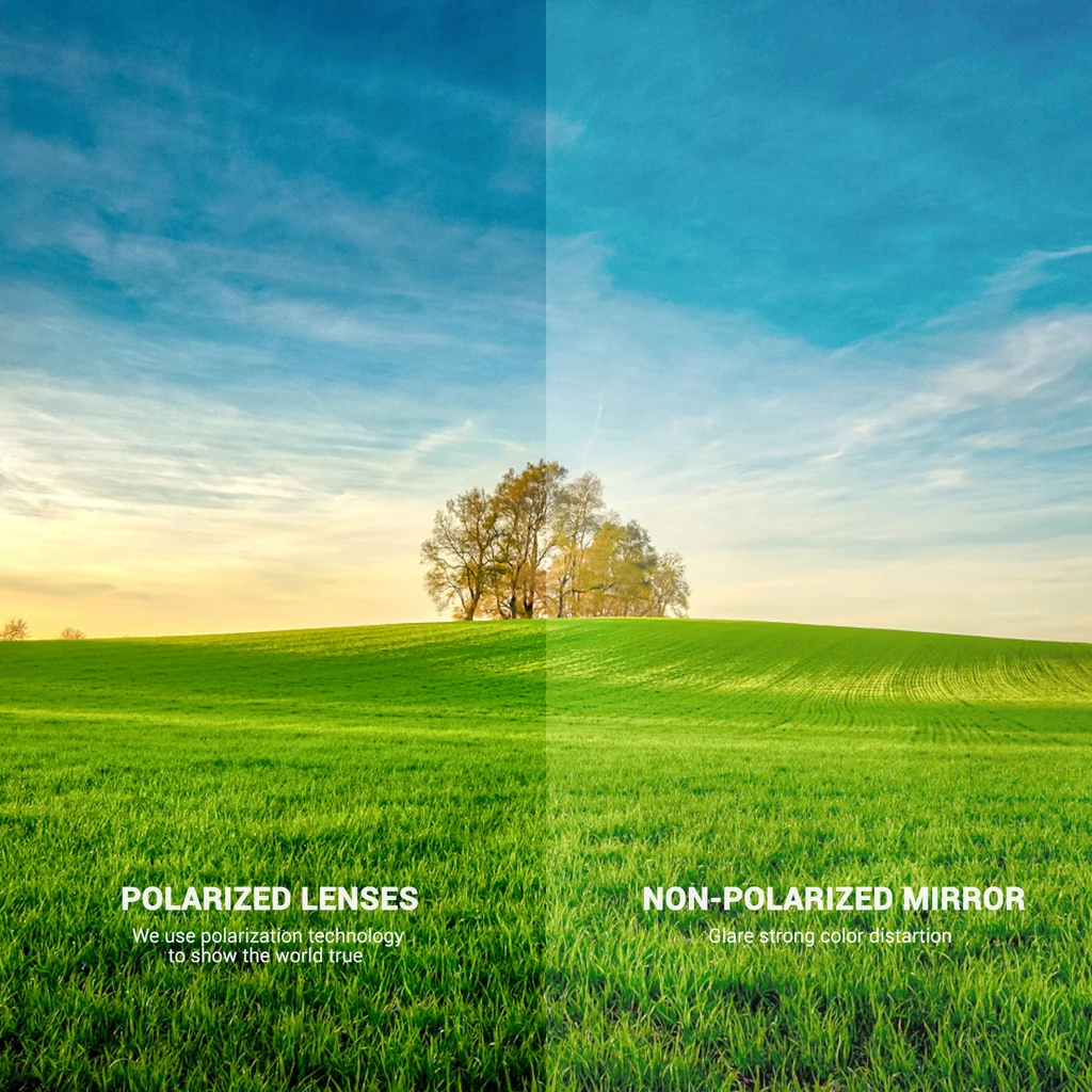 Прямоугольные поляризационные солнцезащитные очки из сплава MAXJULI защита UV400