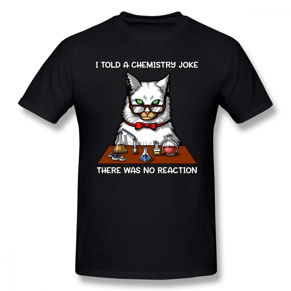 Забавная Мужская футболка с изображением химии кошки учителя науки профессора